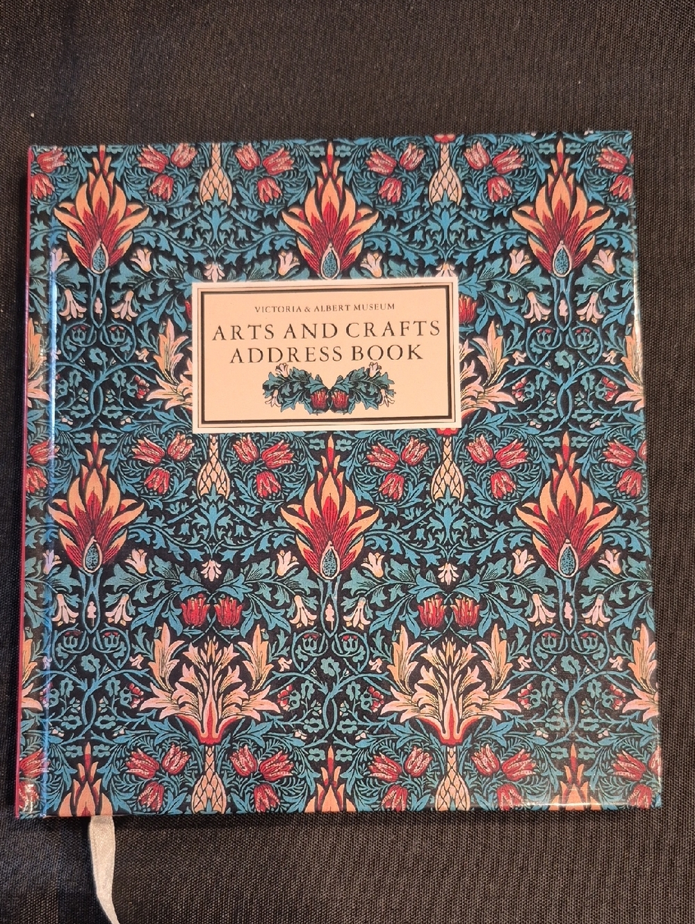 Victoria And Albert Arts and Crafts Address Book With William Morris Prints